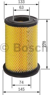 BOSCH F 026 400 199 - Air Filter www.parts5.com