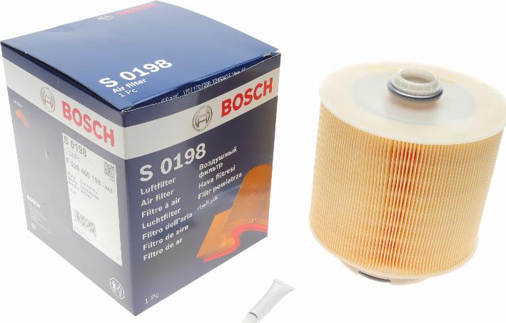 BOSCH F 026 400 198 - Filtro de aire www.parts5.com