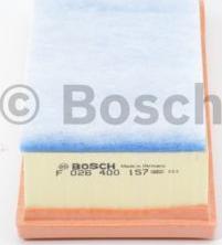 BOSCH F 026 400 157 - Filtru aer www.parts5.com