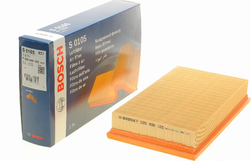 BOSCH F 026 400 105 - Air Filter parts5.com