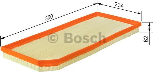 BOSCH F 026 400 119 - Filtro de aire www.parts5.com