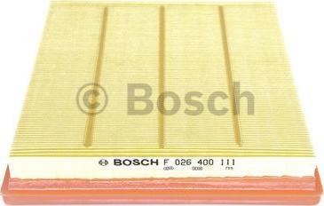 BOSCH F 026 400 111 - Air Filter www.parts5.com