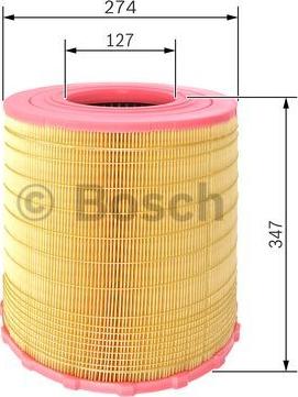 BOSCH F 026 400 284 - Air Filter www.parts5.com