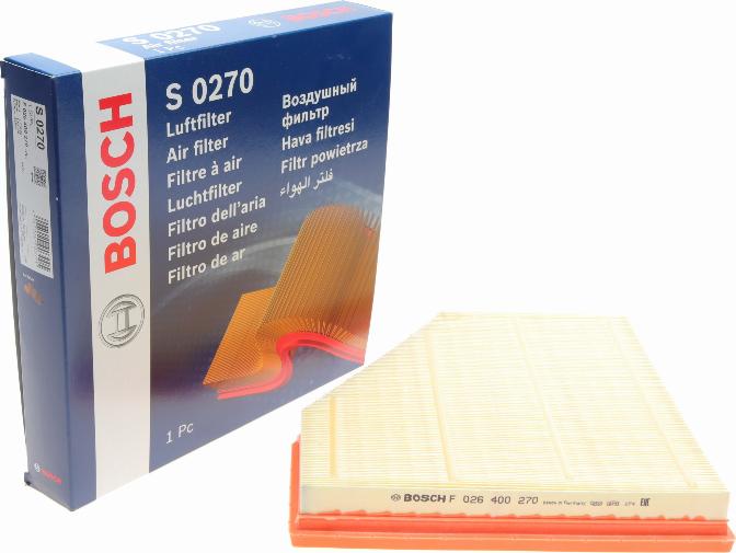 BOSCH F 026 400 270 - Air Filter www.parts5.com