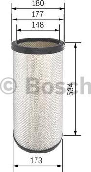 BOSCH F 026 400 278 - Filtru aer secundar www.parts5.com