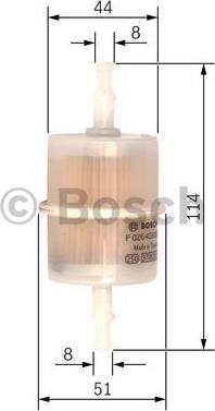 BOSCH F 026 403 005 - Filtr paliwa www.parts5.com