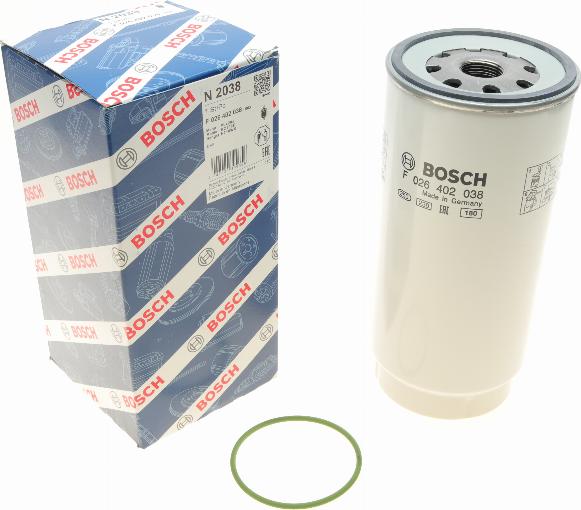 BOSCH F 026 402 038 - Топливный фильтр www.parts5.com