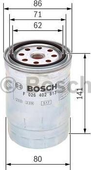 BOSCH F 026 402 813 - Fuel filter www.parts5.com