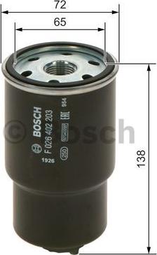 BOSCH F 026 402 203 - Filter goriva www.parts5.com