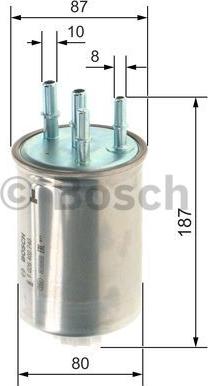 BOSCH F 026 402 740 - Топливный фильтр parts5.com