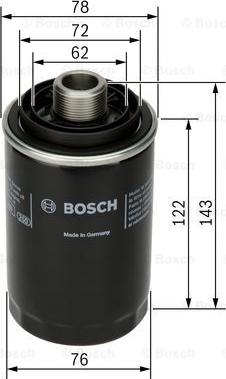 BOSCH F 026 407 080 - Olejový filter www.parts5.com