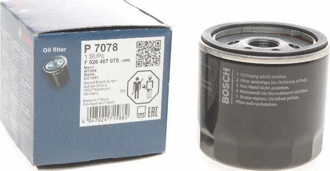 BOSCH F 026 407 078 - Ölfilter www.parts5.com