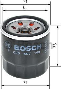 BOSCH F 026 407 142 - Маслен филтър www.parts5.com