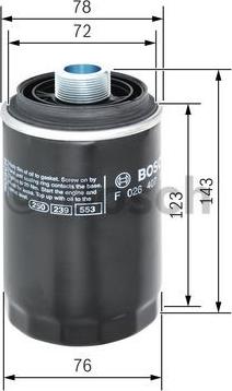 BOSCH F 026 407 179 - Φίλτρο λαδιού www.parts5.com