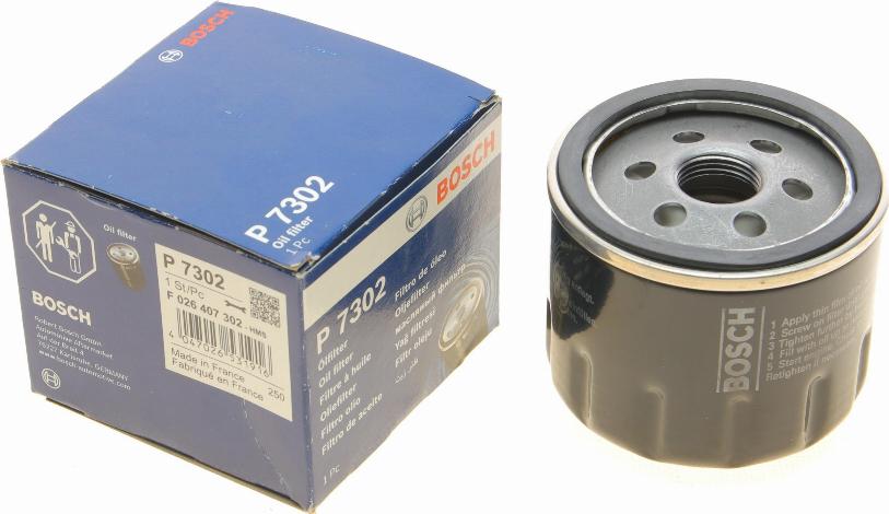 BOSCH F 026 407 302 - Oil Filter parts5.com