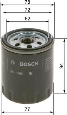 BOSCH F 026 407 268 - Filtro de aceite parts5.com