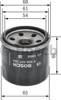 BOSCH F 026 407 209 - Olejový filtr www.parts5.com