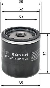 BOSCH F 026 407 221 - Filtro de aceite www.parts5.com