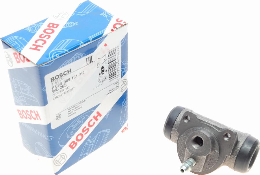 BOSCH F 026 009 181 - Cilindru receptor frana www.parts5.com