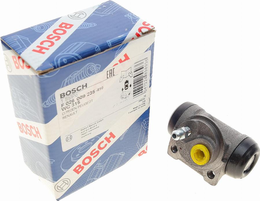 BOSCH F 026 009 235 - Спирачно цилиндърче на колелото www.parts5.com