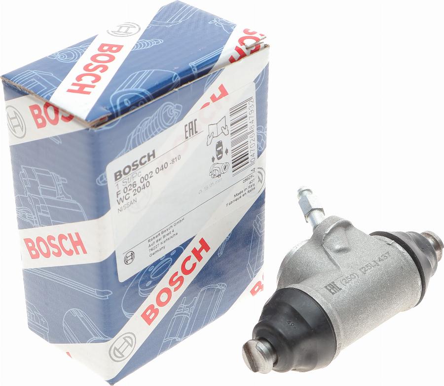 BOSCH F026002040 - Cilindro de freno de rueda www.parts5.com