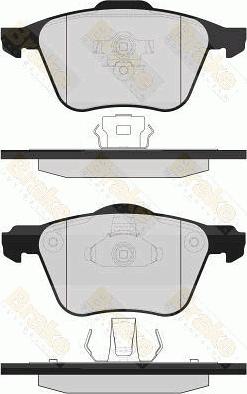 KRAFT AUTOMOTIVE 6006490 - Set placute frana,frana disc www.parts5.com