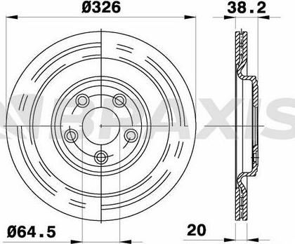 Febi Bilstein 44135 - Disc frana www.parts5.com