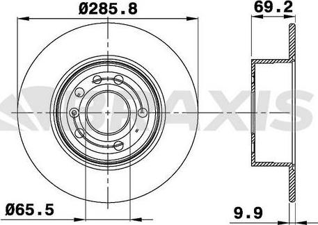 A.B.S. 16489 - Тормозной диск www.parts5.com