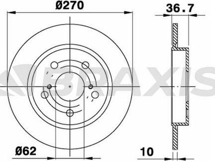 Blue Print ADT343266 - Tarcza hamulcowa www.parts5.com