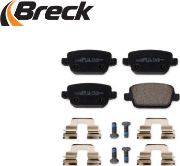 Breck 24537 00 702 00 - Sada brzdových destiček, kotoučová brzda www.parts5.com