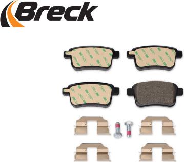 Breck 24692 00 704 00 - Тормозные колодки, дисковые, комплект www.parts5.com