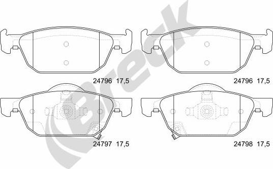 Breck 24796 00 701 00 - Jarrupala, levyjarru www.parts5.com