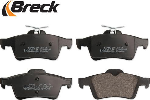 Breck 25212 00 702 00 - Brake Pad Set, disc brake www.parts5.com