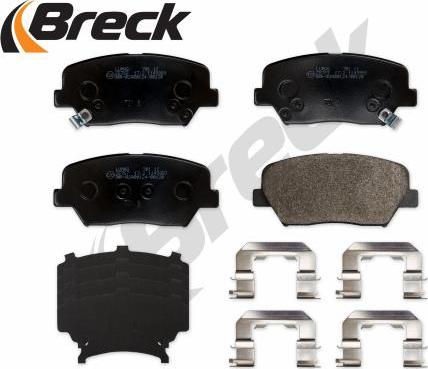 Breck 25757 00 701 00 - Тормозные колодки, дисковые, комплект www.parts5.com