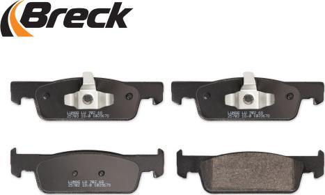 Breck 25702 00 702 00 - Brake Pad Set, disc brake www.parts5.com