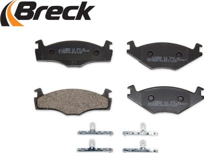 Breck 20887 00 702 00 - Тормозные колодки, дисковые, комплект www.parts5.com