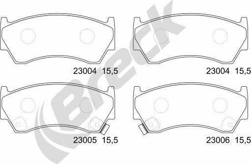 Breck 23004 00 701 10 - Jarrupala, levyjarru www.parts5.com