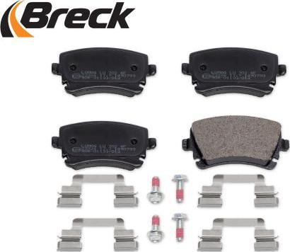 Breck 23326 00 702 00 - Fékbetétkészlet, tárcsafék www.parts5.com