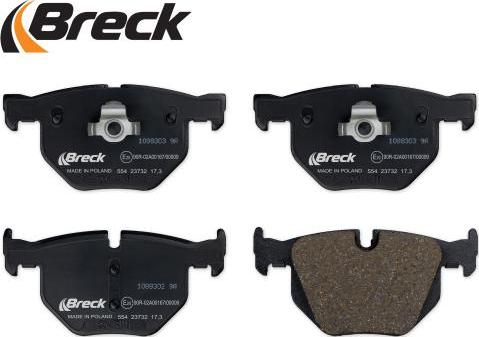 Breck 23732 00 554 00 - Brake Pad Set, disc brake www.parts5.com