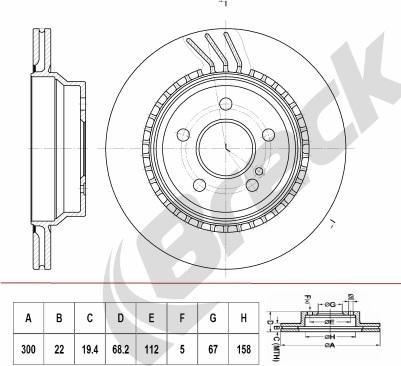 KRAFT AUTOMOTIVE 6051110 - Zavorni kolut www.parts5.com