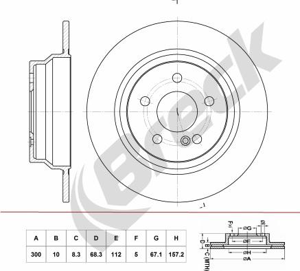 Brembo 08.9584.11 - Тормозной диск www.parts5.com