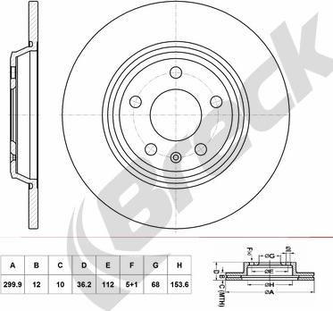 KRAFT AUTOMOTIVE 6040003 - Disc frana www.parts5.com