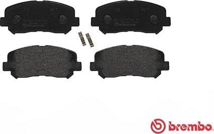 Brembo P 49 045 - Тормозные колодки, дисковые, комплект www.parts5.com