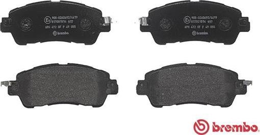 Brembo P 49 055 - Set placute frana,frana disc www.parts5.com