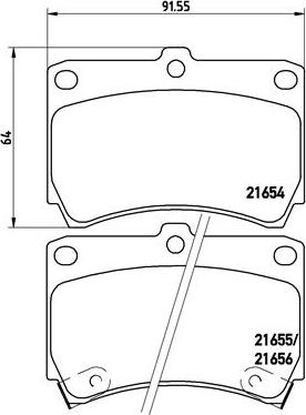 Brembo P 49 016 - Brake Pad Set, disc brake www.parts5.com