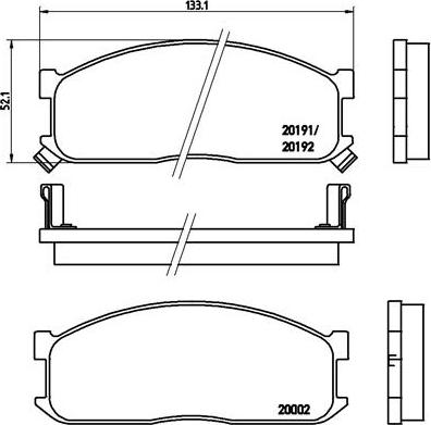 Brembo P 49 010 - Brake Pad Set, disc brake www.parts5.com