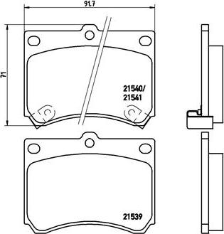 Brembo P 49 011 - Brake Pad Set, disc brake www.parts5.com