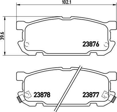 Brembo P 49 030 - Set placute frana,frana disc www.parts5.com