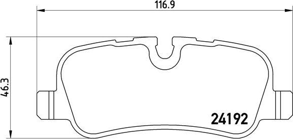 Brembo P 44 013 - Juego de pastillas de freno www.parts5.com