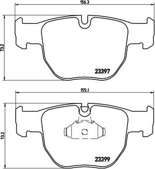 Brembo P 44 012 - Set placute frana,frana disc www.parts5.com